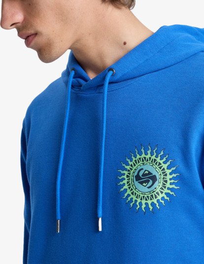 quiksilver, Graphic - Pullover Hoodie for Men, NEBULAS BLUE (bqv0) Graphic - Pullover Hoodie for Men  EQYFT05091