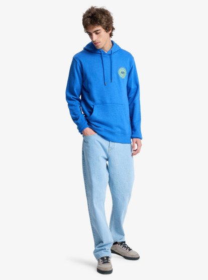 quiksilver, Graphic - Pullover Hoodie for Men, NEBULAS BLUE (bqv0) Graphic - Pullover Hoodie for Men  EQYFT05091