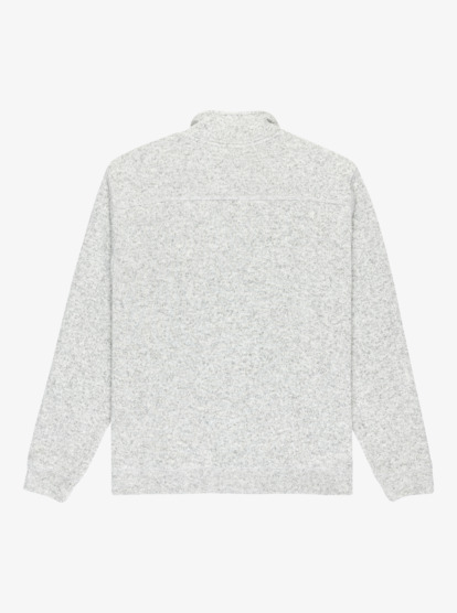 quiksilver, Keller 1/4 Zip - Polar con cremallera 1/4 para hombre, LIGHT GREY HEATHER (sjsh) Keller 1/4 Zip - Fleece Top for Men  EQYFT05114