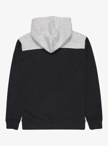 quiksilver, Keller Block Zip - Casaco com capuz com fecho completo para homem, BLACK HEATHER (kvjh) Keller Block Zip - Full Zip Hoodie for Men  EQYFT05122