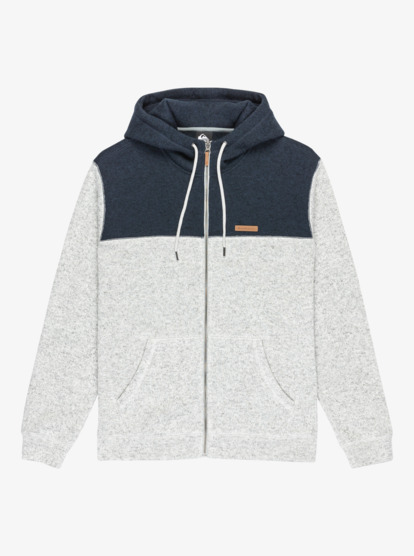 quiksilver, Keller Block Zip - Casaco com capuz com fecho completo para homem, LIGHT GREY HEATHER (sjsh) Keller Block Zip - Full Zip Hoodie for Men  EQYFT05122