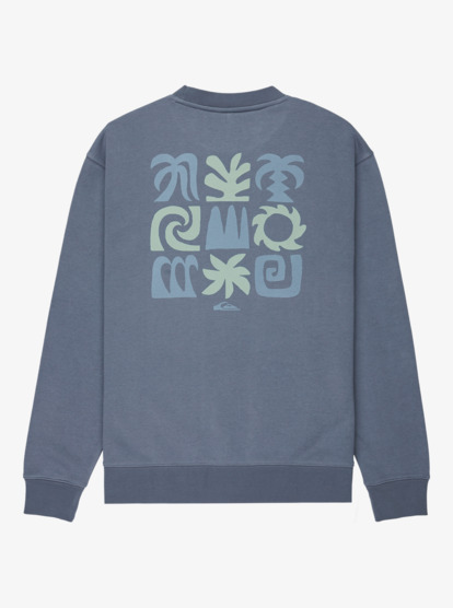 quiksilver, Salt Water Graphic - Sweatshirt para homem, CHINA BLUE (bnd0) Salt Water Graphic - Sweatshirt for Men  EQYFT05127