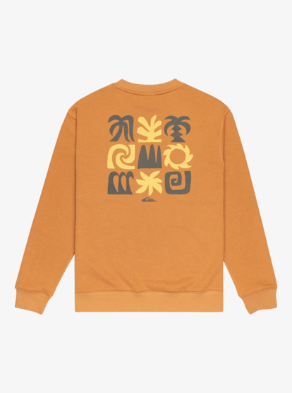 quiksilver, Salt Water Graphic - Sweat pour Homme, ALMOND (cmd0) Salt Water Graphic - Sweatshirt for Men  EQYFT05127