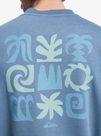 quiksilver, Salt Water Graphic - Sweatshirt para homem, CHINA BLUE (bnd0) Salt Water Graphic - Sweatshirt for Men  EQYFT05127