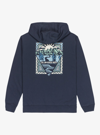 quiksilver, Graphic - Sweatshirt com capuz para homem, DARK NAVY (ktp0) Graphic - Hoodie for Men  EQYFT05131