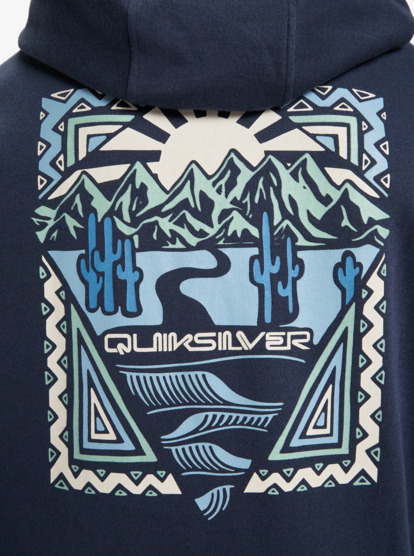 quiksilver, Graphic - Sweatshirt com capuz para homem, DARK NAVY (ktp0) Graphic - Hoodie for Men  EQYFT05131