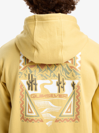 quiksilver, Graphic - Sweatshirt com capuz para homem, RATTAN (yhp0) Graphic - Hoodie for Men  EQYFT05131