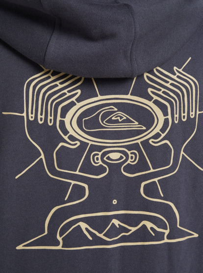 quiksilver, GraphicZip - Sudadera con capucha y cremallera para hombre, INDIA INK (ksh0) GraphicZip - Full Zip Hoodie for Men  EQYFT05133