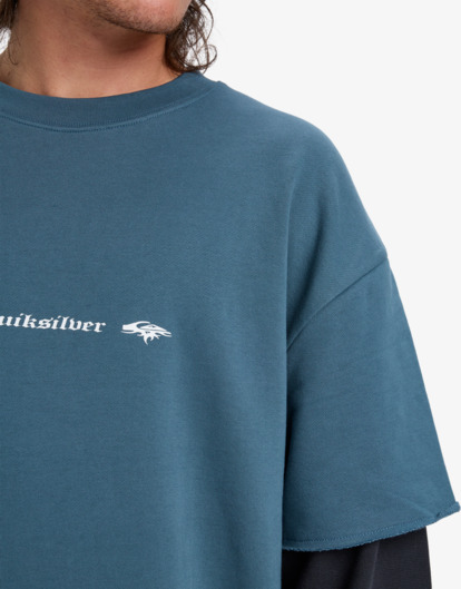 quiksilver, Openbar - Mock Layered Crew for Men, ORION BLUE (brg0) Openbar - Mock Layered Crew for Men  EQYFT05154