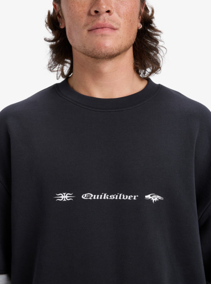 quiksilver, Openbar - Top im Lagen-Look für Männer, BLACK (kvj0) Openbar - Mock Layered Crew for Men  EQYFT05154