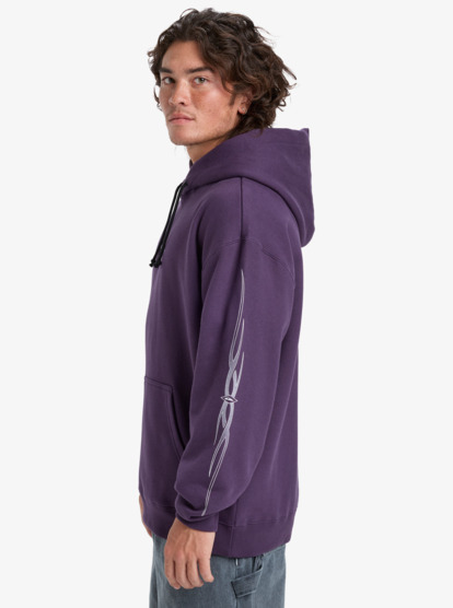 quiksilver, Stretch Tribal - Sudadera con capucha para hombre, PURPLE VELVET (psm0) Stretch Tribal - Hoodie for Men  EQYFT05157