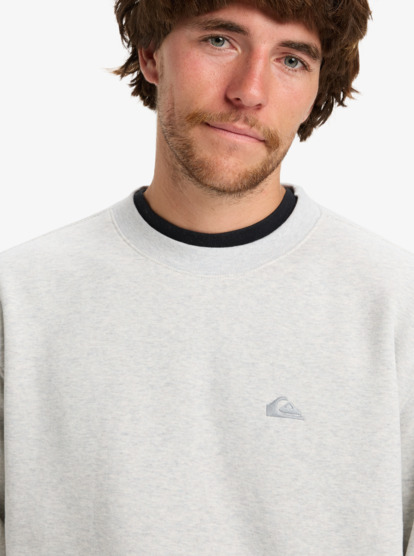 quiksilver, Salt Water - Sweat pour Homme, LIGHT GREY HEATHER (sjsh) Salt Water - Sweatshirt for Men  EQYFT05158
