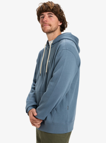 quiksilver, Salt Water Zip - Full Zip Hoodie for Men, CHINA BLUE (bnd0) Salt Water Zip - Full Zip Hoodie for Men  EQYFT05160