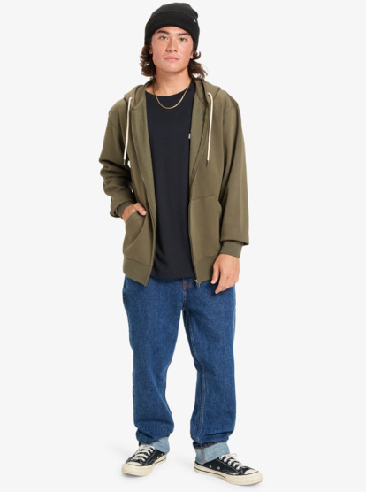 quiksilver, Salt Water Zip - Sweat à capuche zippé pour Homme, GRAPE LEAF (cre0) Salt Water Zip - Full Zip Hoodie for Men  EQYFT05160