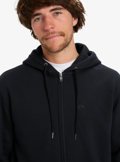 quiksilver, Salt Water Zip - Sweat à capuche zippé pour Homme, BLACK (kvj0) Salt Water Zip - Full Zip Hoodie for Men  EQYFT05160