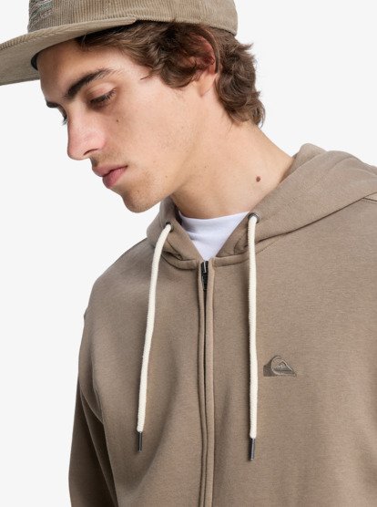 quiksilver, Salt Water Zip - Sweat à capuche zippé pour Homme, FALLEN ROCK (tzc0) Salt Water Zip - Full Zip Hoodie for Men  EQYFT05160