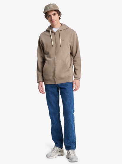 quiksilver, Salt Water Zip - Sweat à capuche zippé pour Homme, FALLEN ROCK (tzc0) Salt Water Zip - Full Zip Hoodie for Men  EQYFT05160