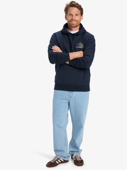 quiksilver, Light Waves - Sweat à capuche pour Homme, DARK NAVY (ktp0) Light Waves - Full Hoodie for Men  EQYFT05168