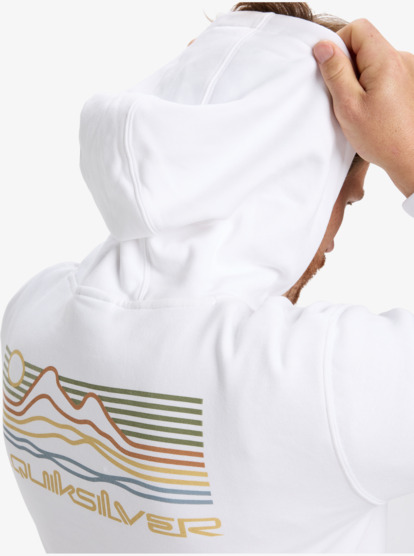 quiksilver, Light Waves - Sudadera con capucha para hombre, WHITE (wbb0) Light Waves - Full Hoodie for Men  EQYFT05168