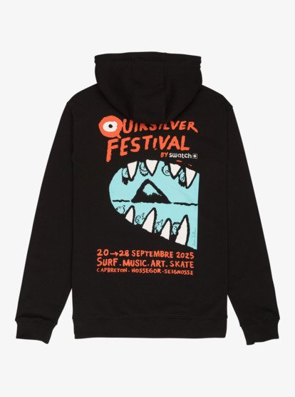 quiksilver, Quiksilver Festival - Hoodie for Men, BLACK (kvj0) Quiksilver Festival - Hoodie for Men  EQYFT05251