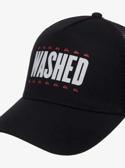 quiksilver, Washed - Strapback Cap for Men, BLACK (kvj0) Washed - Strapback Cap for Men  EQYHA03502