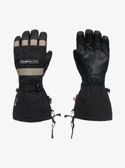 quiksilver, Highline Gore-Tex Gloves - Technical Gloves for Men, TRUE BLACK (kvj0) Highline Gore-Tex Gloves - Technical Snow Gloves for Men  EQYHN03203
