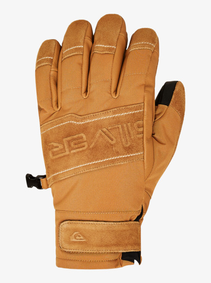 quiksilver, Squad Glove - Snow Gloves for Men, ALMOND (cmd0) Squad Glove - Snow Gloves for Men  EQYHN03205