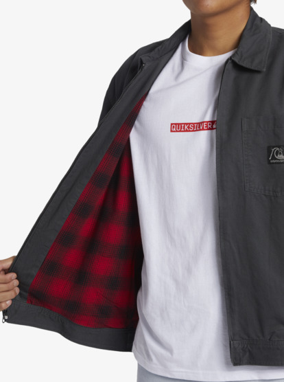 quiksilver, DNA Surf Harrington - Harrington Jacket for Men, TARMAC (kta0) DNA Surf Harrington - Harrington Jacket for Men  EQYJK04017