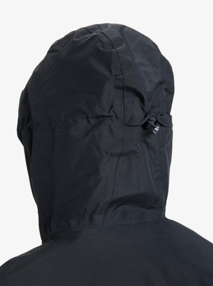 quiksilver, Full Rig Goretex - Waterproof Hooded Jacket for Men, BLACK (kvj0) Full Rig Goretex - Waterproof Hooded Jacket for Men  EQYJK04169