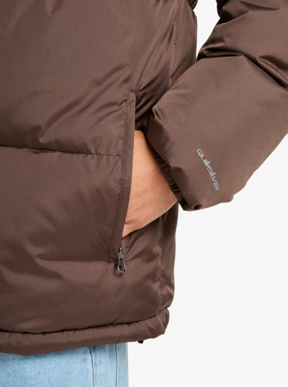 quiksilver, Cold Days - Doudoune à capuche pour Homme, CHOCOLATE BROWN (csd0) Cold Days - Hooded Puffer Jacket for Men  EQYJK04173