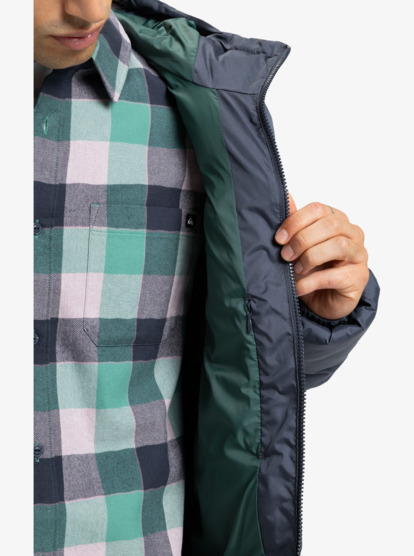 quiksilver, Cold Days - Doudoune à capuche pour Homme, INDIA INK (ksh0) Cold Days - Hooded Puffer Jacket for Men  EQYJK04173