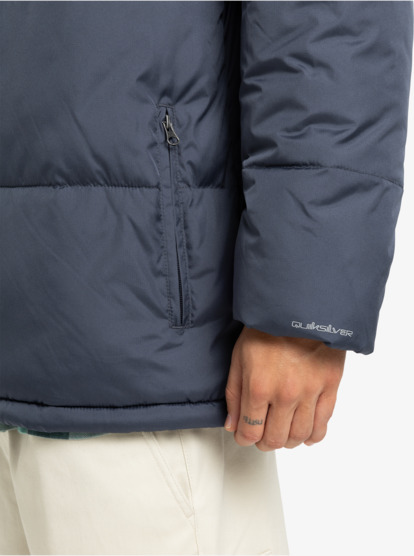 quiksilver, Cold Days - Doudoune à capuche pour Homme, INDIA INK (ksh0) Cold Days - Hooded Puffer Jacket for Men  EQYJK04173