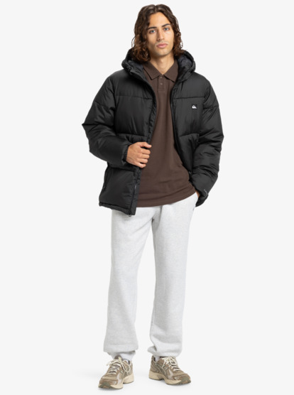 quiksilver, Cold Days - Doudoune à capuche pour Homme, BLACK (kvj0) Cold Days - Hooded Puffer Jacket for Men  EQYJK04173
