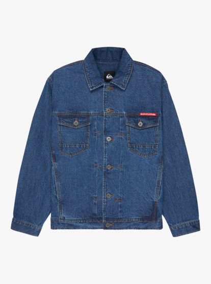 quiksilver, All Ride Denimt - Denim Jacket for Men, MEDIUM BLUE (bygw) All Ride Denimt - Denim Jacket for Men  EQYJK04177