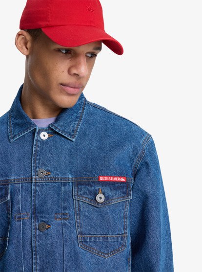 quiksilver, All Ride Denimt - Denim Jacket for Men, MEDIUM BLUE (bygw) All Ride Denimt - Denim Jacket for Men  EQYJK04177