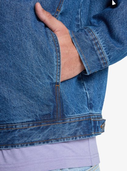 quiksilver, All Ride Denimt - Denim Jacket for Men, MEDIUM BLUE (bygw) All Ride Denimt - Denim Jacket for Men  EQYJK04177