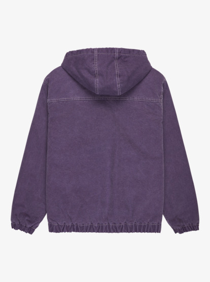 quiksilver, Straight Out Mercury - Veste Street à capuche pour Homme, PURPLE VELVET (psm0) Straight Out Mercury - Street Hooded Jacket for Men  EQYJK04180
