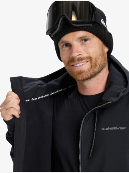 quiksilver, Live For The Dream - Snowboardjack met capuchon voor Heren, TRUE BLACK (kvj0) Live For The Dream - Hooded Snow Jacket for Men  EQYJK04185