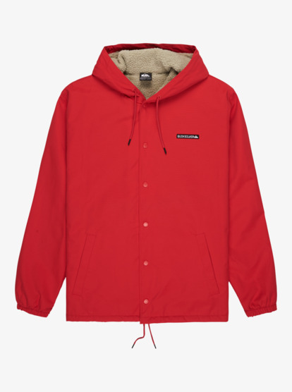 quiksilver, Rain Cloud 3K - Waterproof Coach Hooded Jacket for Men, SALSA (rzm0) Rain Cloud 3K - Waterproof Coach Hooded Jacket for Men  EQYJK04186