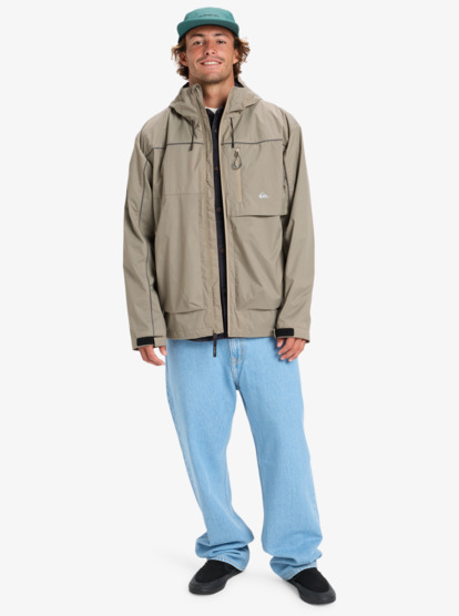 quiksilver, Full Rig - Veste imperméable à capuche pour Homme, FALLEN ROCK (tzc0) Full Rig - Waterproof Hooded Jacket for Men  EQYJK04187