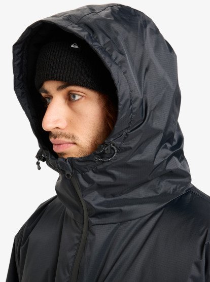 quiksilver, Full Rig - Hooded Poncho Jacket for Men, BLACK (kvj0) Full Rig - Hooded Poncho Jacket for Men  EQYJK04188