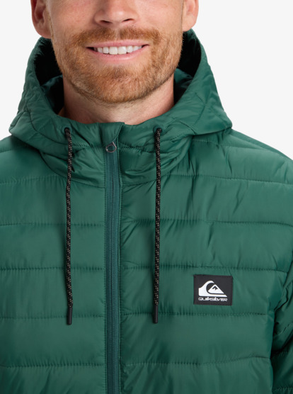 quiksilver, Scaly Hood - Casaco isolante com capuz para homem, TREKKING GREEN (tkr) Scaly Hood - Hooded Insulator Jacket for Men  EQYJK04189
