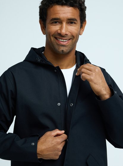 quiksilver, Diamond Rain - Waterproof Hooded Jacket for Men, BLACK (kvj0) Diamond Rain - Waterproof Hooded Jacket for Men  EQYJK04193