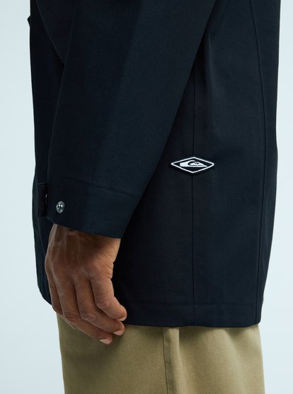 quiksilver, Diamond Rain - Waterproof Hooded Jacket for Men, BLACK (kvj0) Diamond Rain - Waterproof Hooded Jacket for Men  EQYJK04193