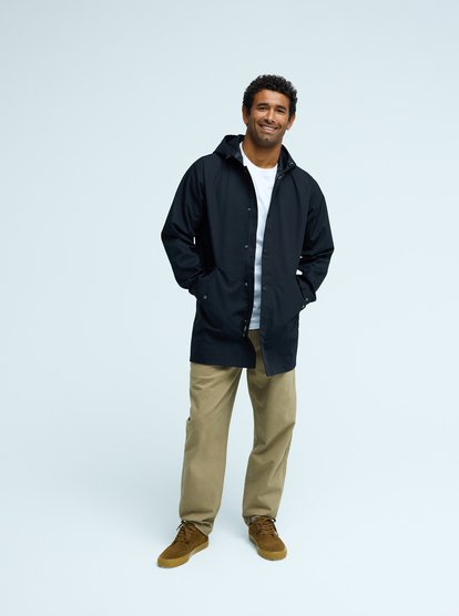 quiksilver, Diamond Rain - Waterproof Hooded Jacket for Men, BLACK (kvj0) Diamond Rain - Waterproof Hooded Jacket for Men  EQYJK04193