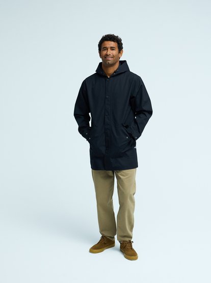 quiksilver, Diamond Rain - Waterproof Hooded Jacket for Men, BLACK (kvj0) Diamond Rain - Waterproof Hooded Jacket for Men  EQYJK04193