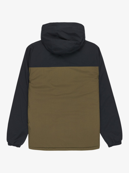 quiksilver, Overcast 3K Insulated - Waterproof Hooded Jacket for Men, GRAPE LEAF (cre0) Overcast 3K Insulated - Waterproof Hooded Jacket for Men  EQYJK04194
