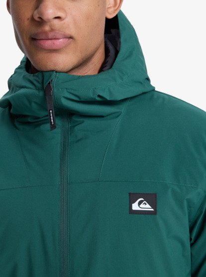 quiksilver, Overcast 3K Insulated - Veste imperméable à capuche pour Homme, TREKKING GREEN (tkr) Overcast 3K Insulated - Waterproof Hooded Jacket for Men  EQYJK04194