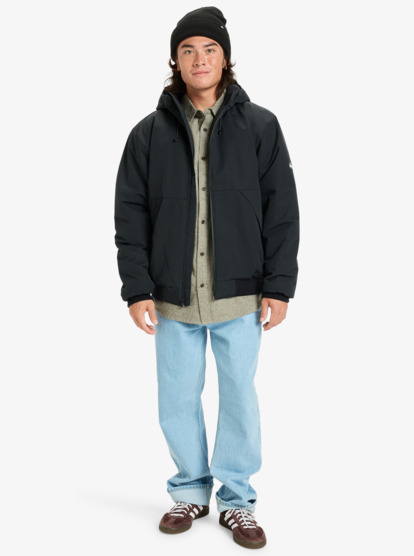 quiksilver, Brooks 3K - Winterjacke mit Kapuze für Männer, BLACK (kvj0) Brooks 3K - Cold Weather Hooded Jacket for Men  EQYJK04200