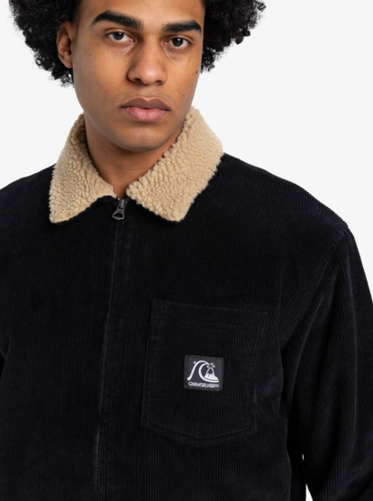quiksilver, Dna Sherpa Harrington - Veste Harrington pour Homme, BLACK (kvj0) Dna Sherpa Harrington - Harrington Jacket for Men  EQYJK04201
